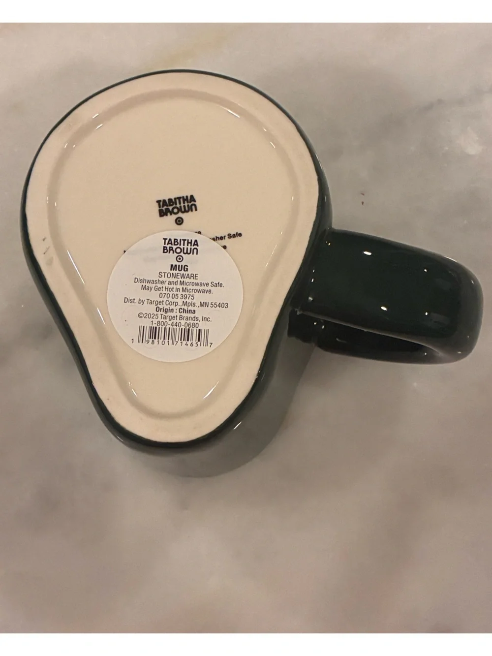 Avocado stoneware mug by Tabitha Brown Target